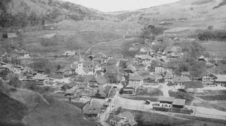Ansicht von Oberdiessbach um 1900 Ansicht von Oberdiessbach um 1900