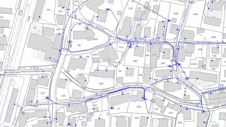 Ausschnitt Leitungsnetz Oberdiessbach Ausschnitt Leitungsnetz Oberdiessbach