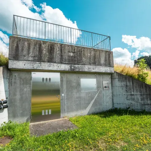 Reservoir Schwand Eingangsbereich